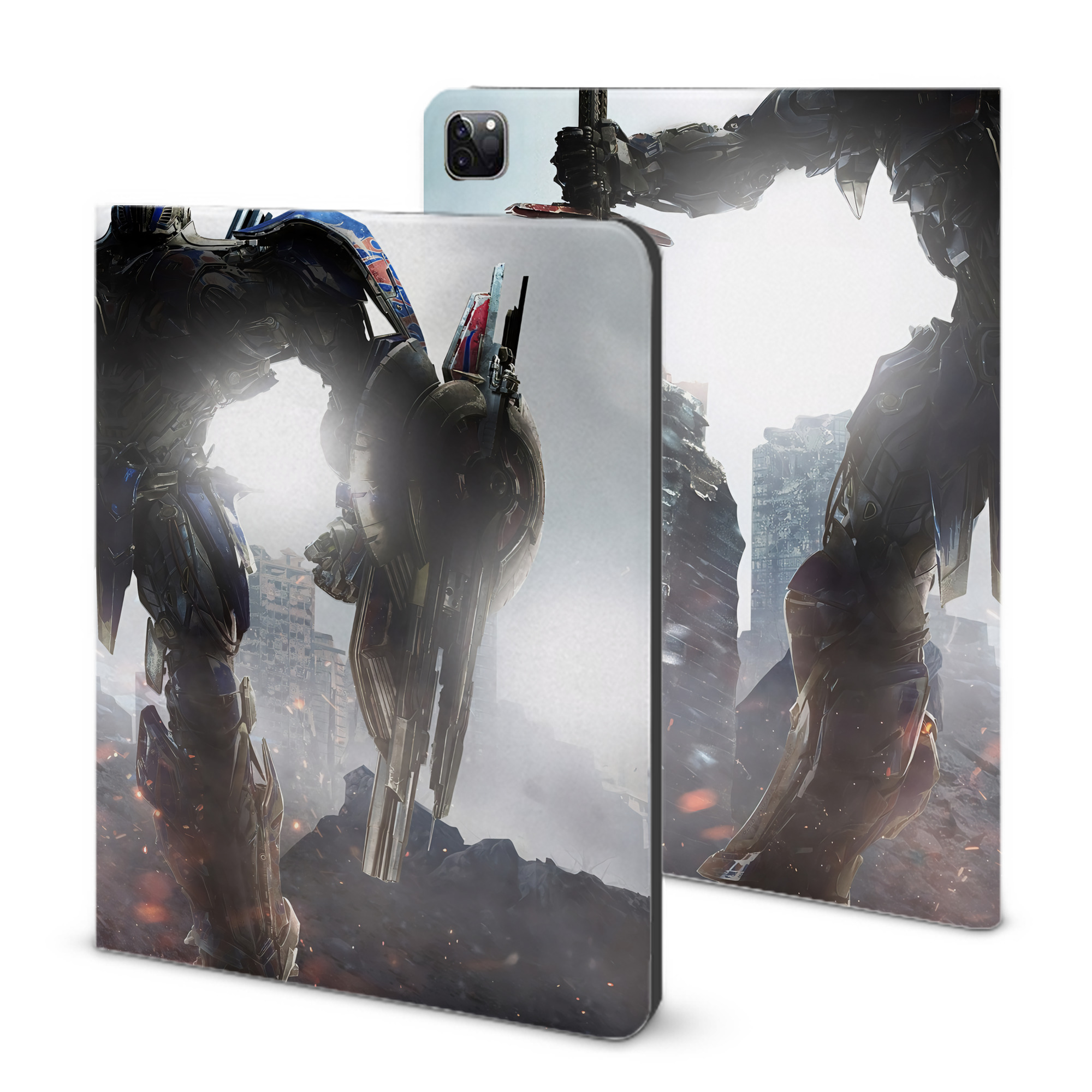 （画像用） Transformers トランスフォーマー IPad ケース ブック型 PUレザー TPU 耐衝撃 軽量 薄型 ペン収納なし 全面保護 IPad 各モデル対応
